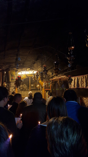 Preghiera alla Grotta della Natività