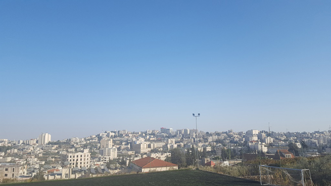 Panorama di Betlemme dalla terrazza della Casa