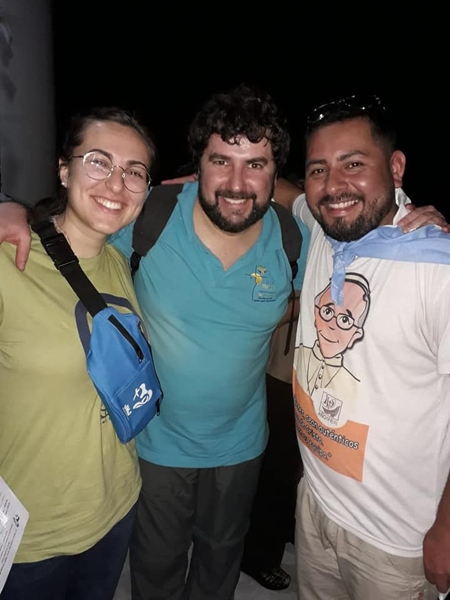 20.01.2019 Aeroporto. Emanuela, Fran, Jorge. Arrivo