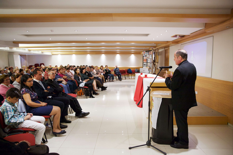 Bishop Galea Curmi Addressing AKM Members